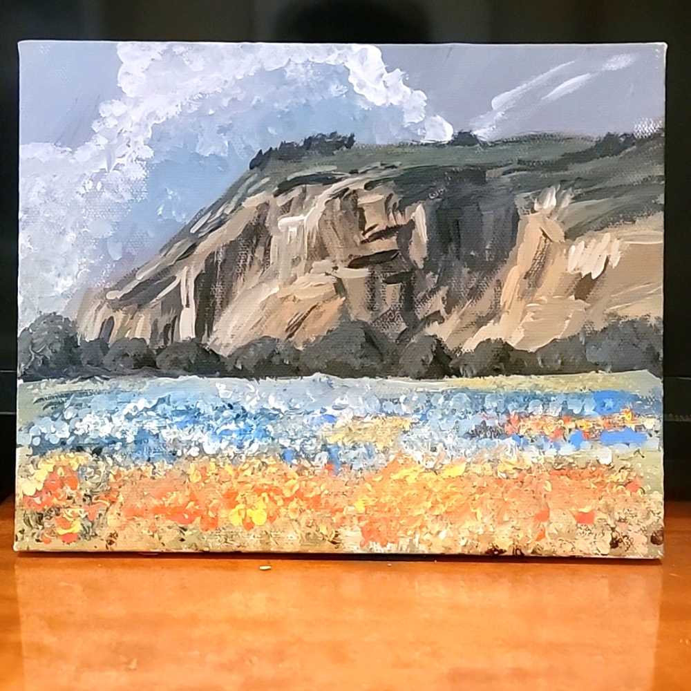 8 x 10 inch acrylic painting on canvas